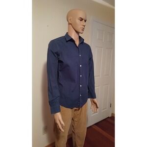 Mens Calvin Klein Long Sleeve Plaid Button Front Shirt Size Medium MD‎ M